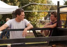 Michael Shannon and Jeff Nichols on the Midnight Special set